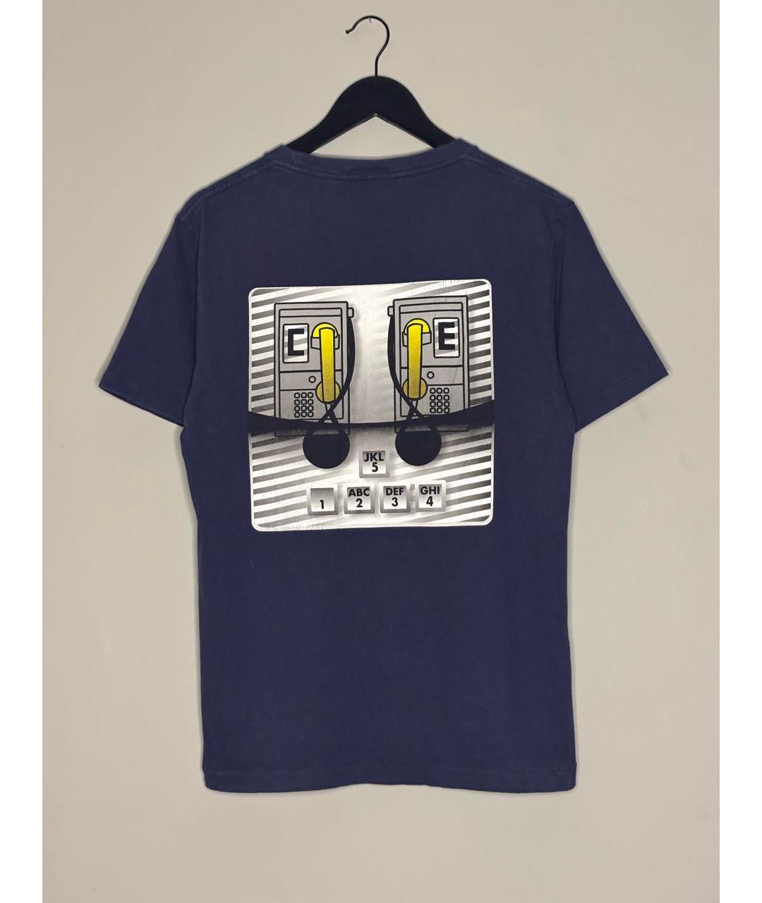CAV EMPT Темно-синяя хлопковая футболка, фото 2