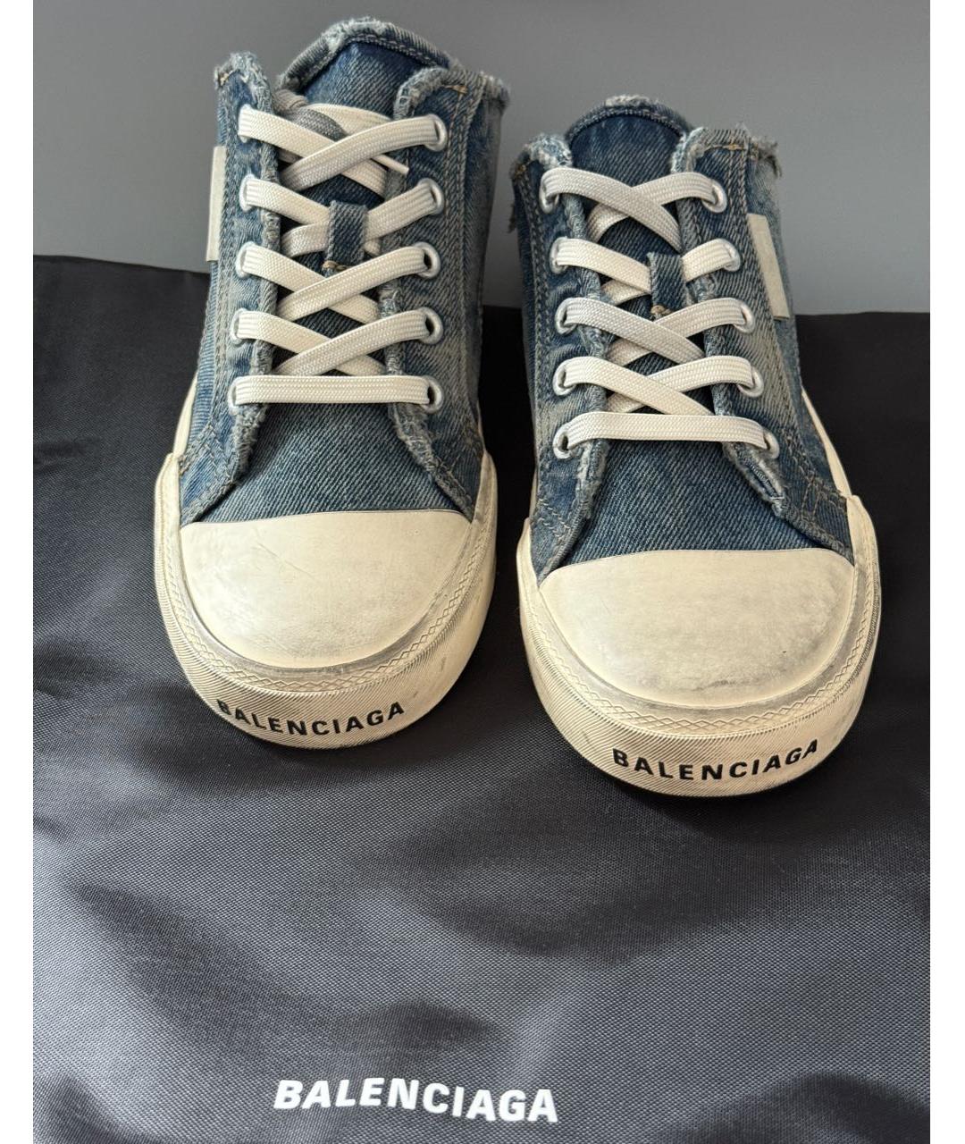 BALENCIAGA Голубые мюли, фото 8