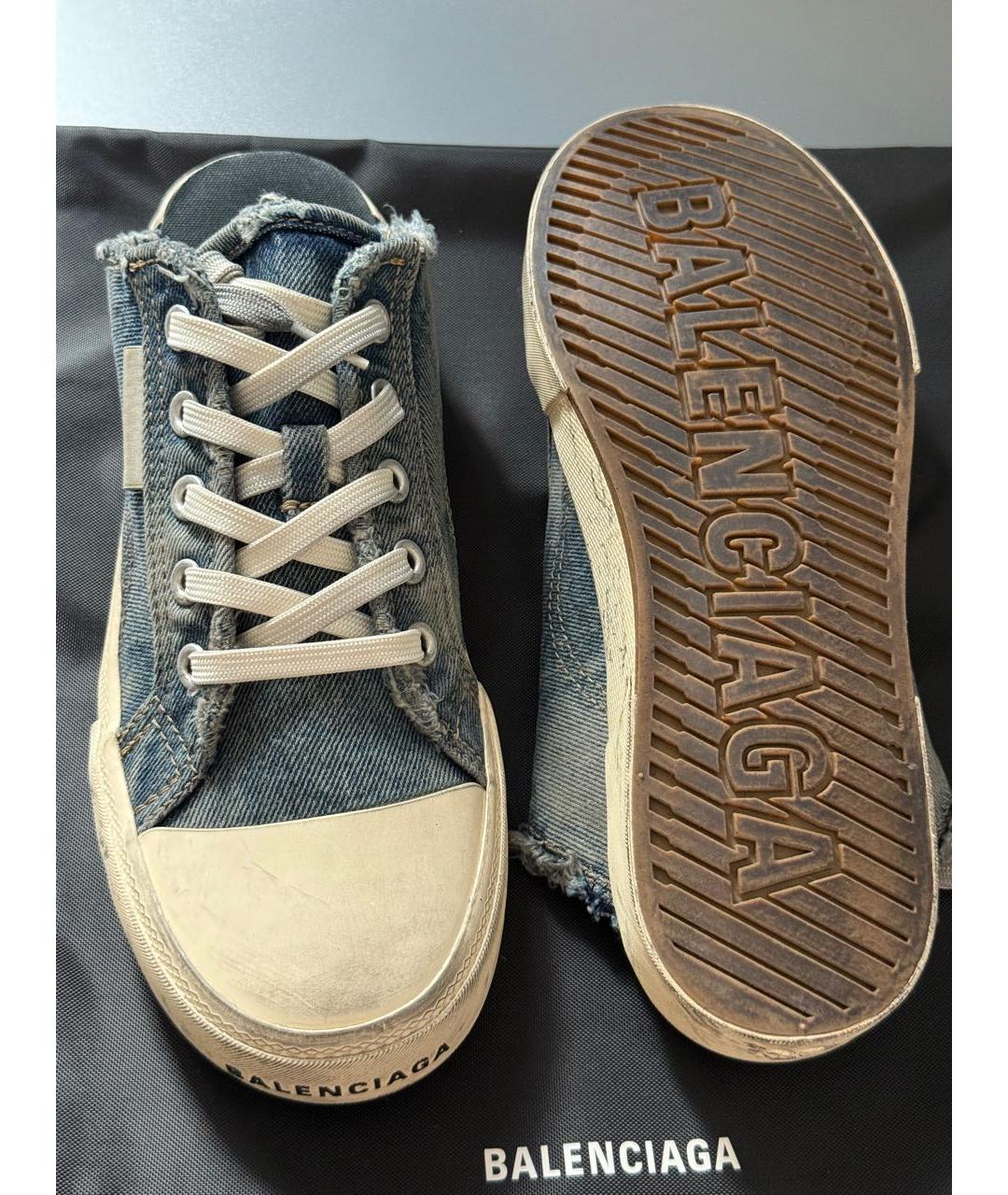 BALENCIAGA Голубые мюли, фото 6
