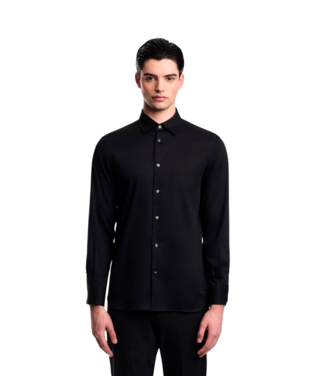 EMPORIO ARMANI Черная классическая рубашка, фото 2