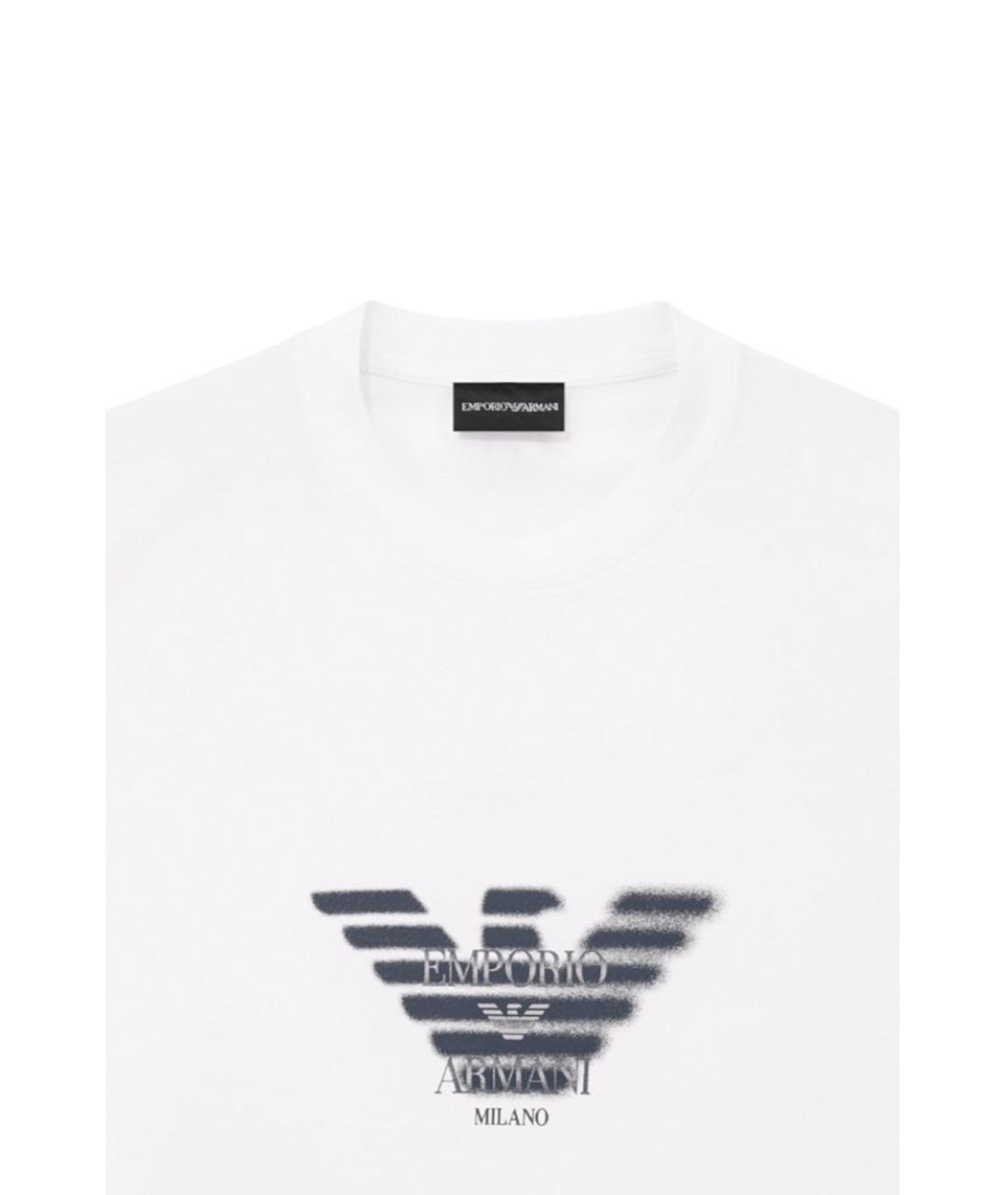 EMPORIO ARMANI Белая футболка, фото 4