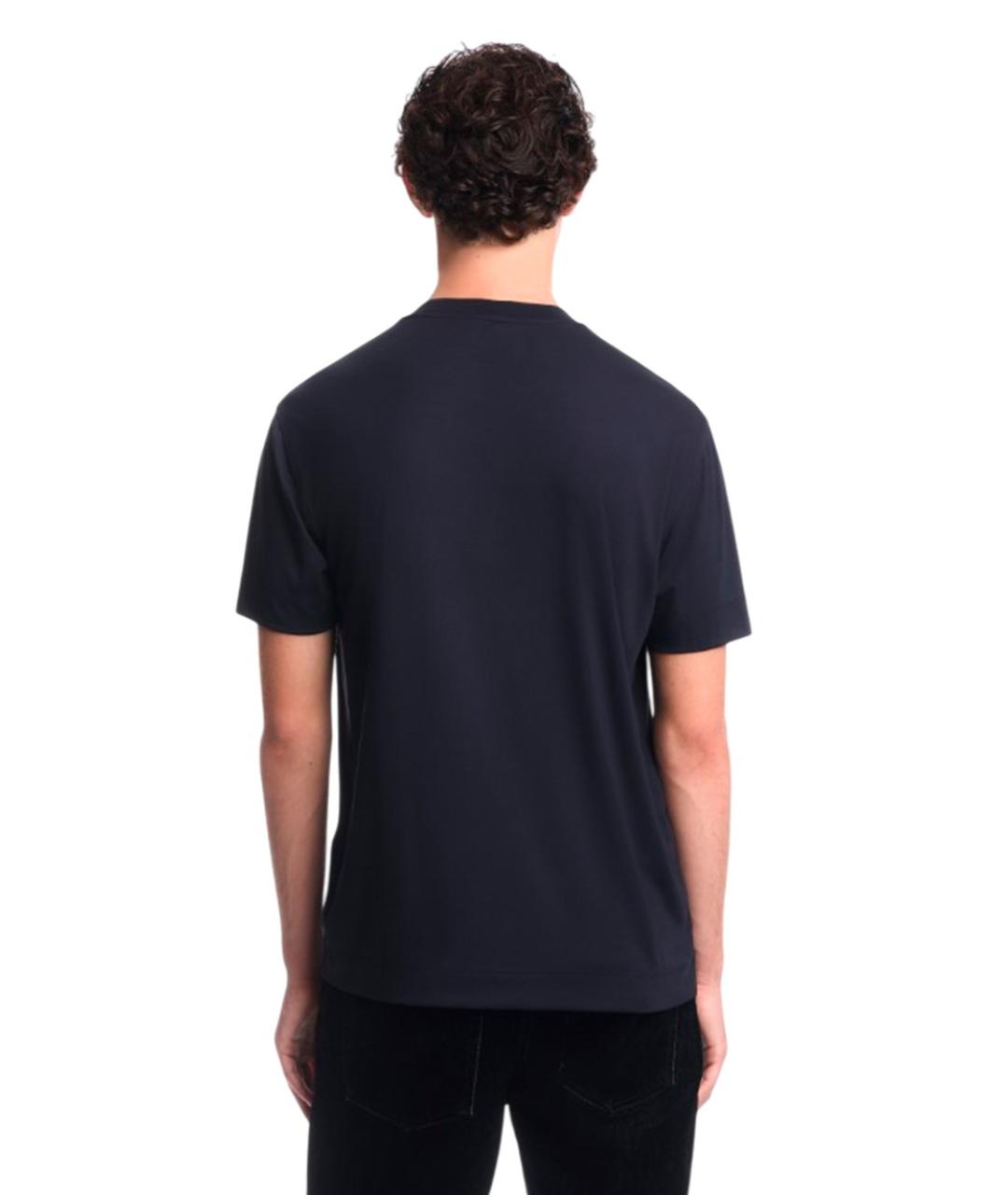 EMPORIO ARMANI Синяя футболка, фото 3