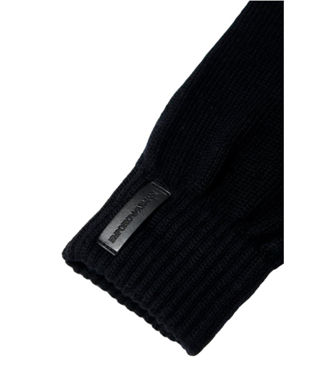 EMPORIO ARMANI Черные перчатки, фото 2