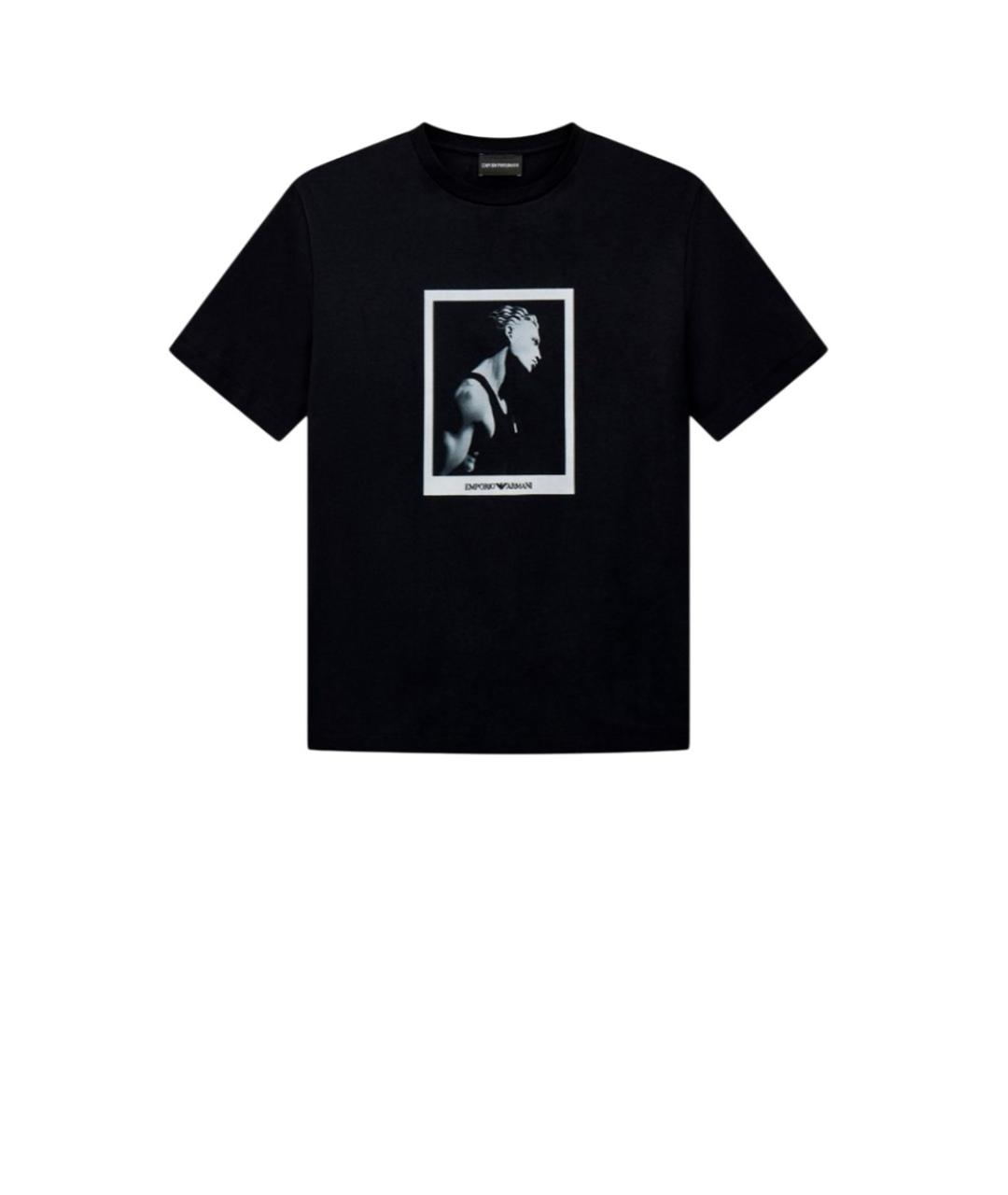 EMPORIO ARMANI Черная футболка, фото 1
