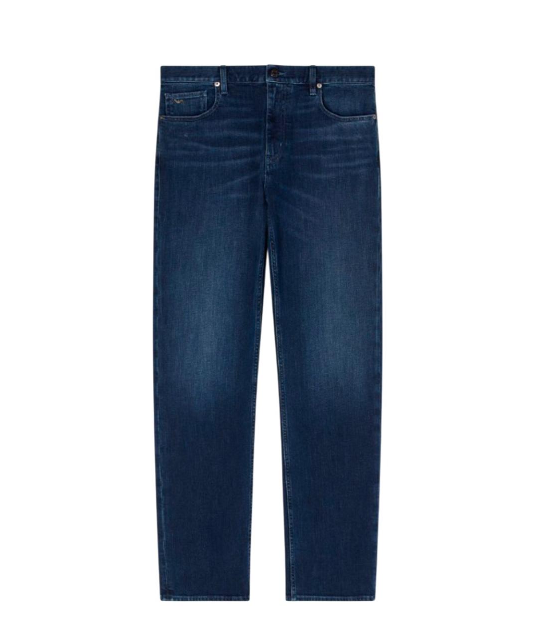 EMPORIO ARMANI Синие прямые джинсы, фото 1