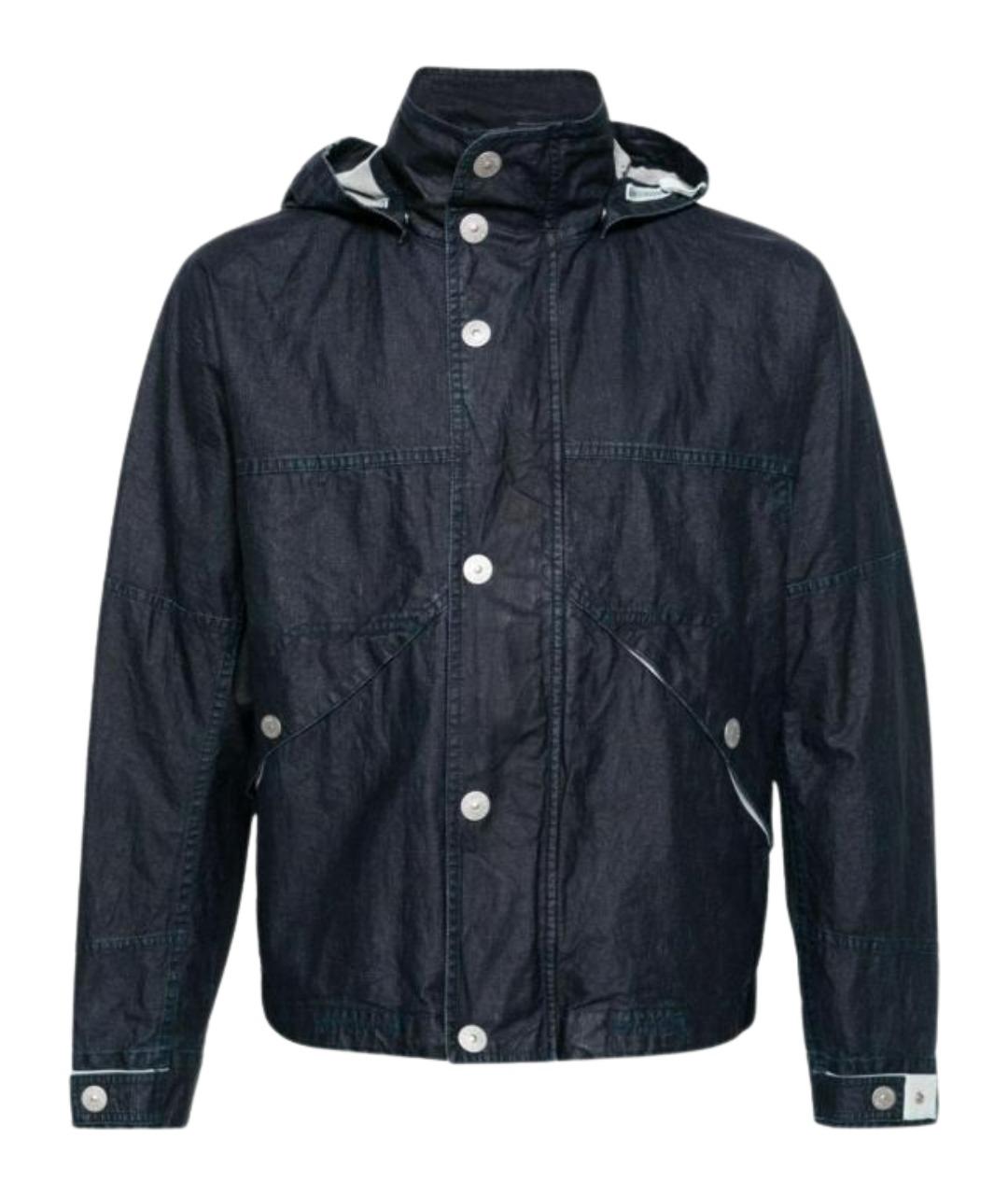 STONE ISLAND Темно-синяя льняная куртка, фото 1