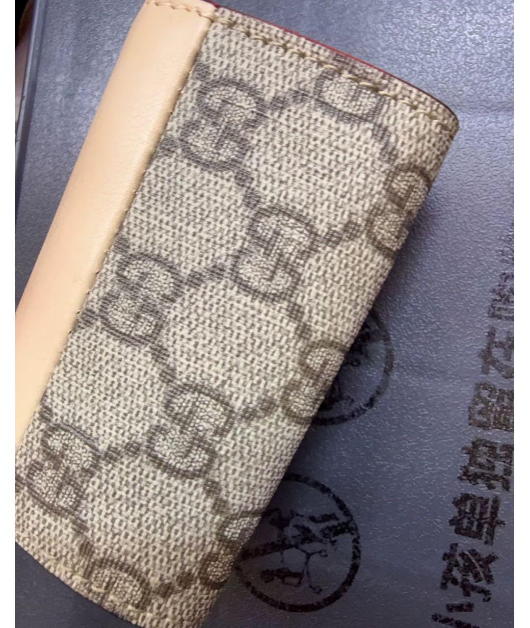 GUCCI Бежевая ключница, фото 6