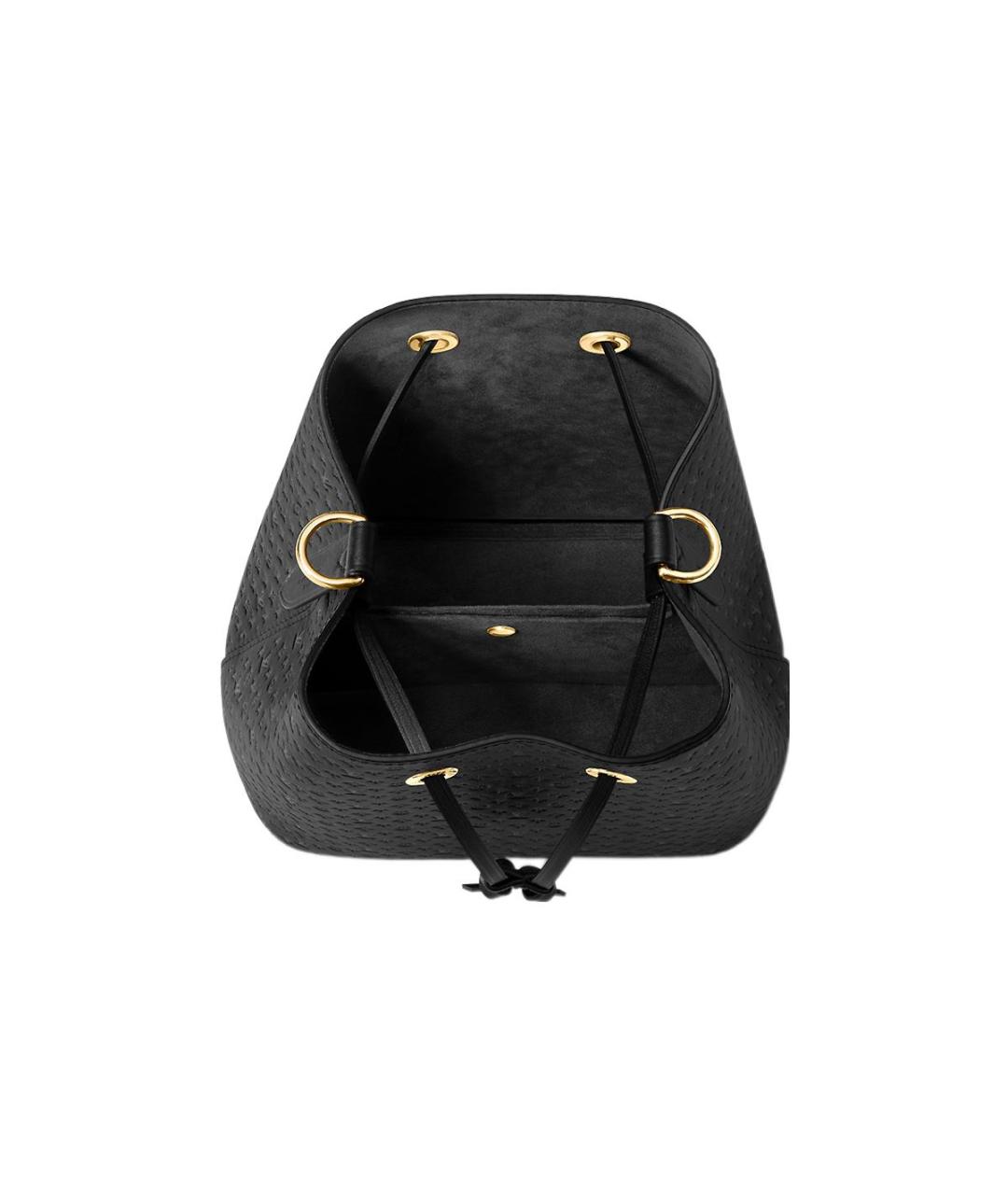 LOUIS VUITTON Черная кожаная сумка с короткими ручками, фото 4