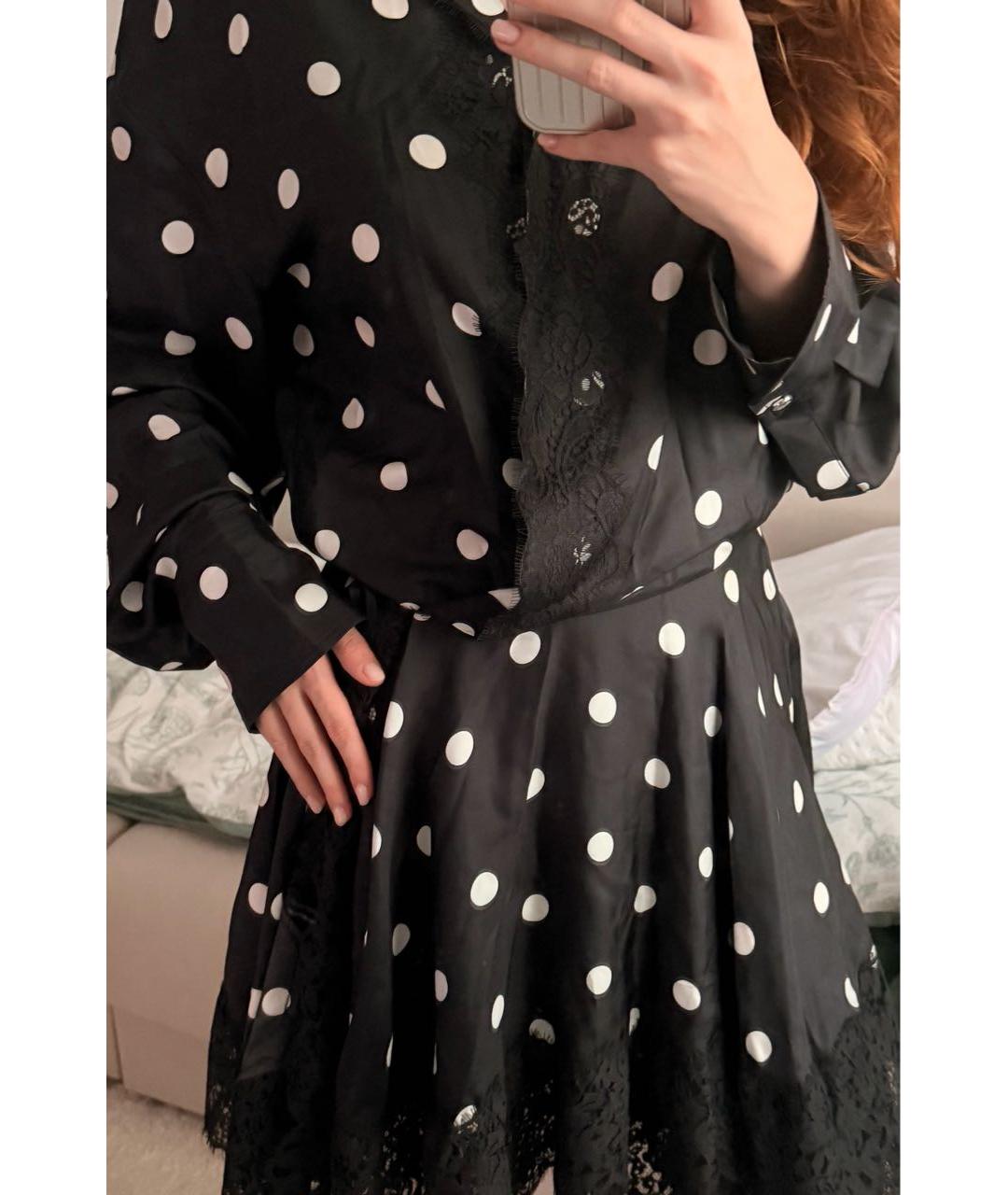 SPORTMAX Темно-синее шелковое коктейльное платье, фото 4