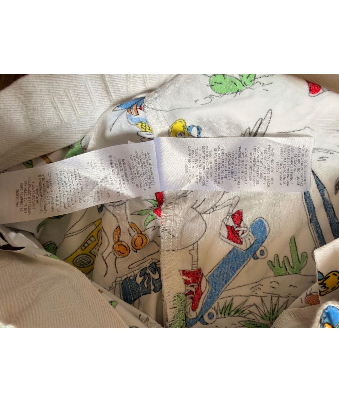 STELLA MCCARTNEY KIDS Белые хлопковые брюки и шорты, фото 6
