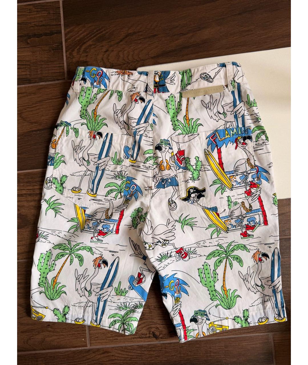 STELLA MCCARTNEY KIDS Белые хлопковые брюки и шорты, фото 2