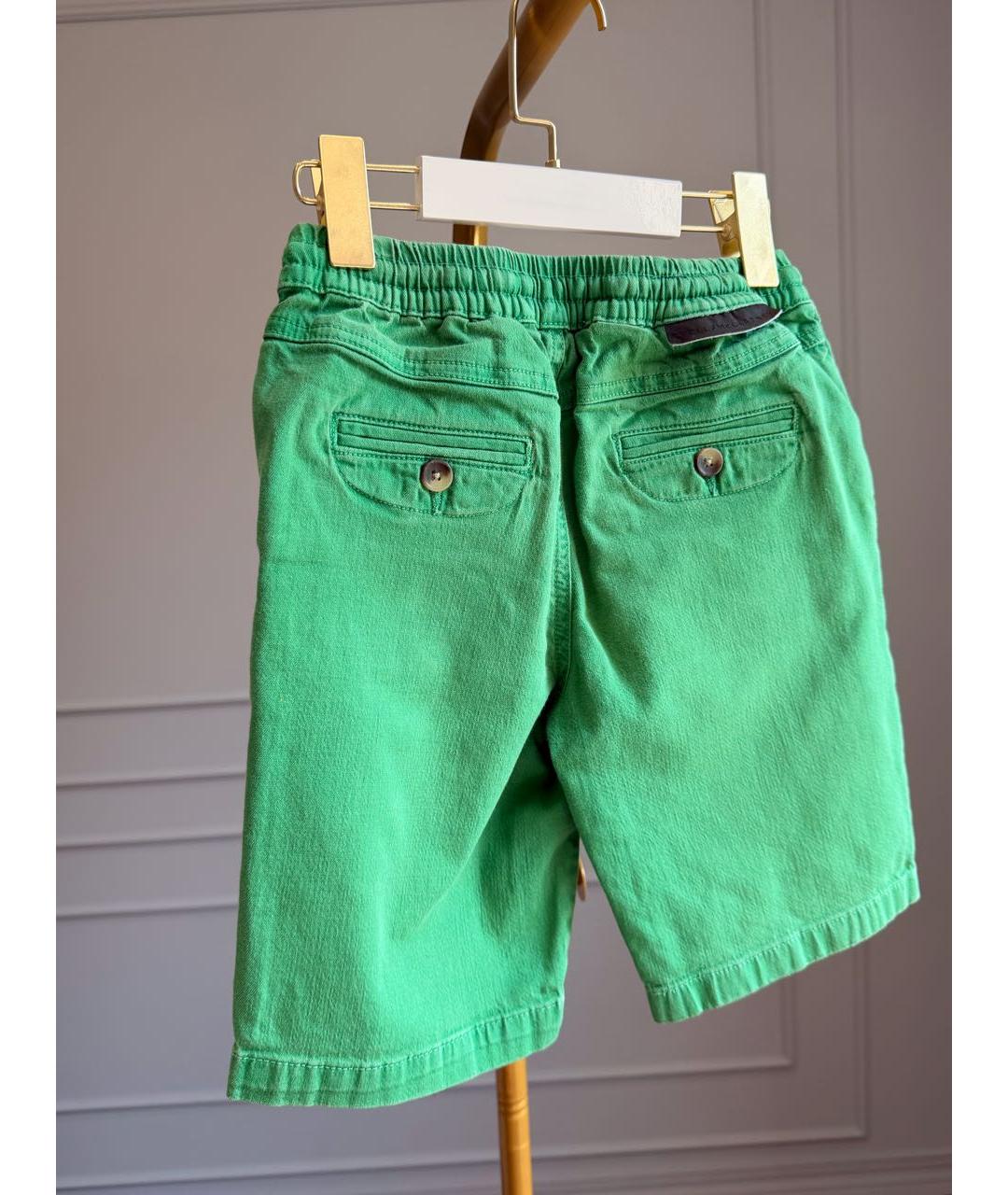 STELLA MCCARTNEY KIDS Зеленые хлопковые брюки и шорты, фото 2