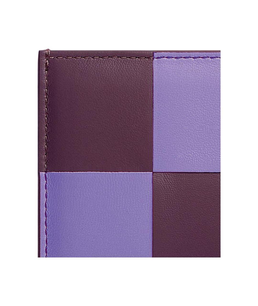 BOTTEGA VENETA Фиолетовый кожаный кардхолдер, фото 3