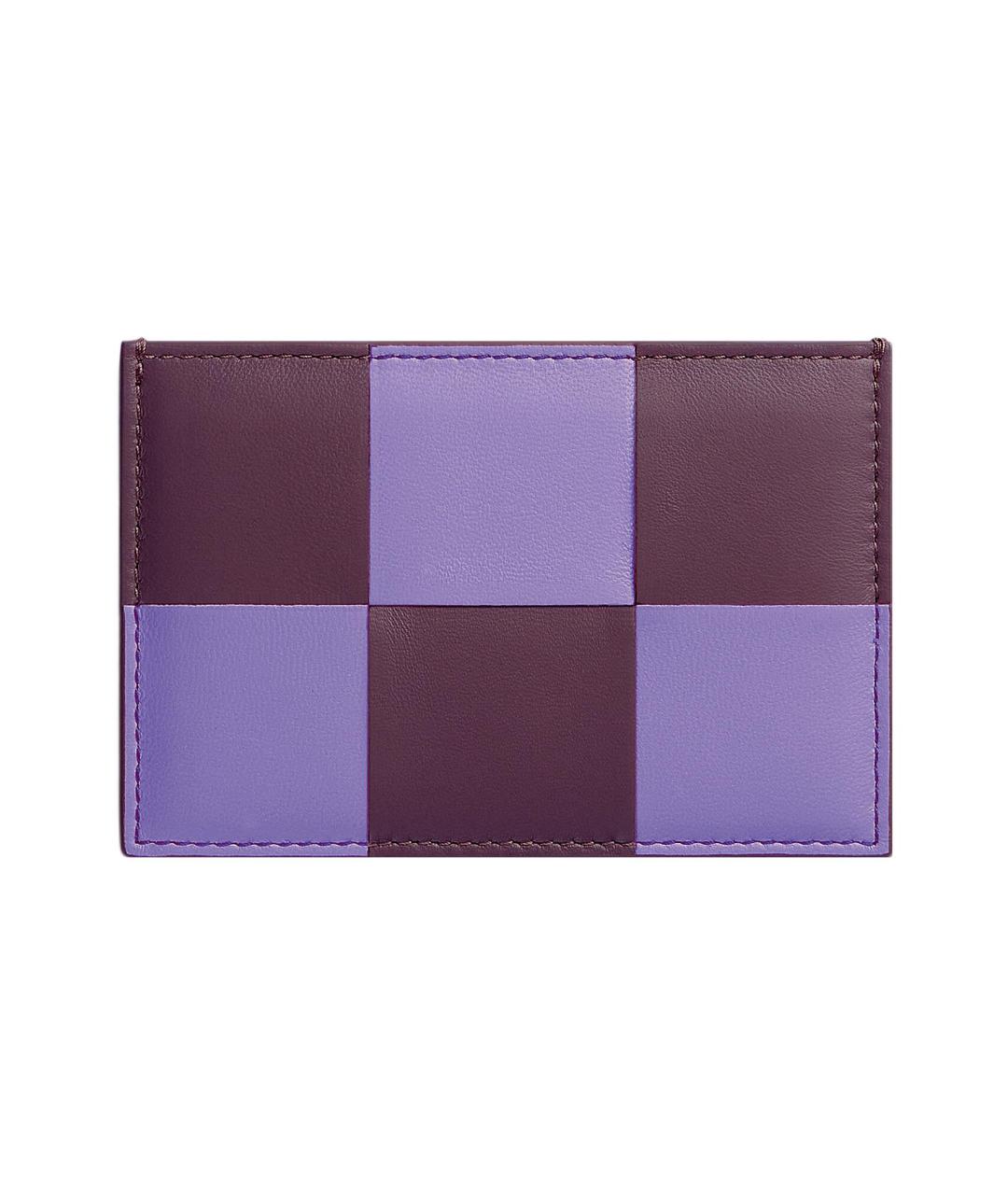 BOTTEGA VENETA Фиолетовый кожаный кардхолдер, фото 1