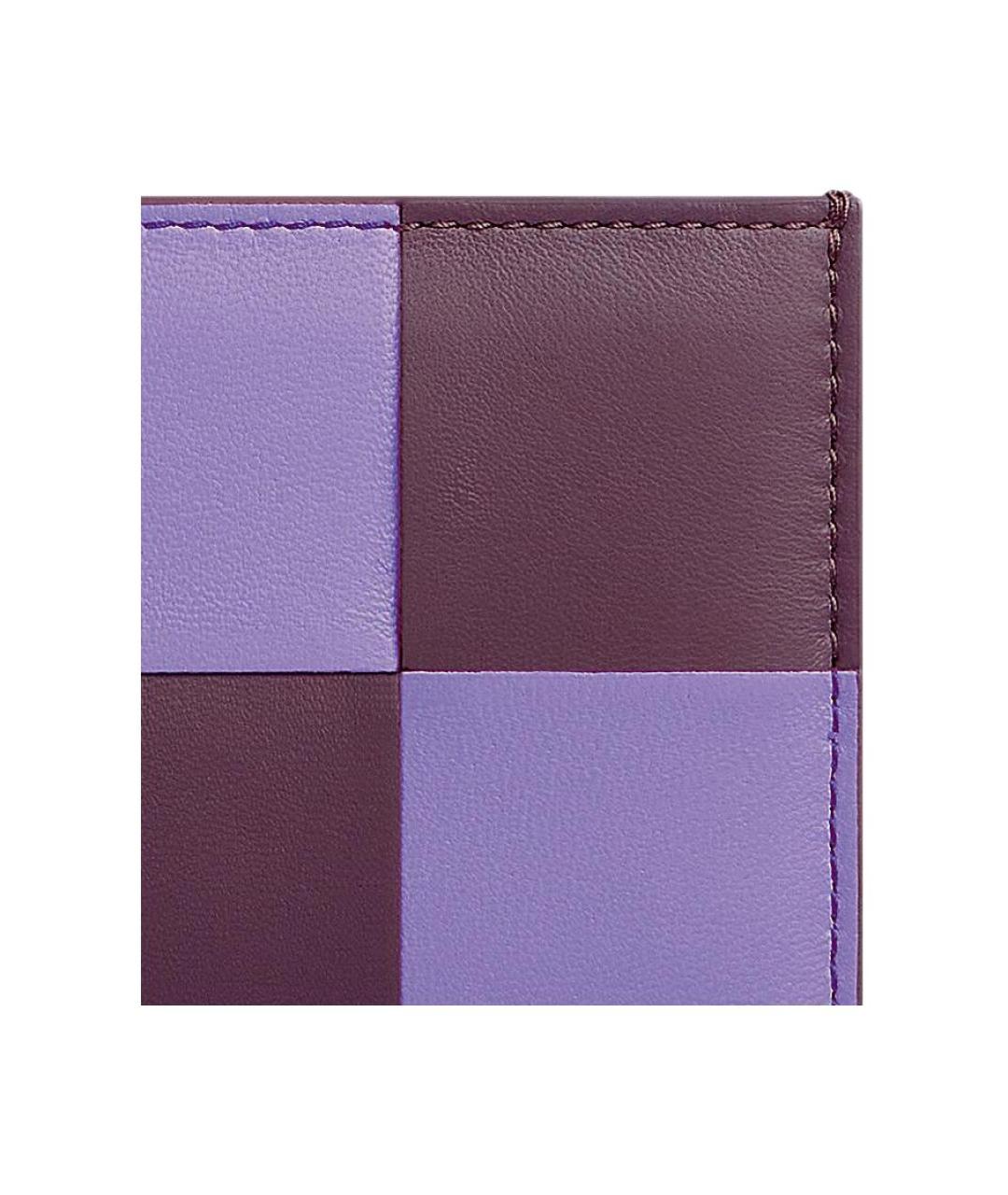 BOTTEGA VENETA Фиолетовый кожаный кардхолдер, фото 5