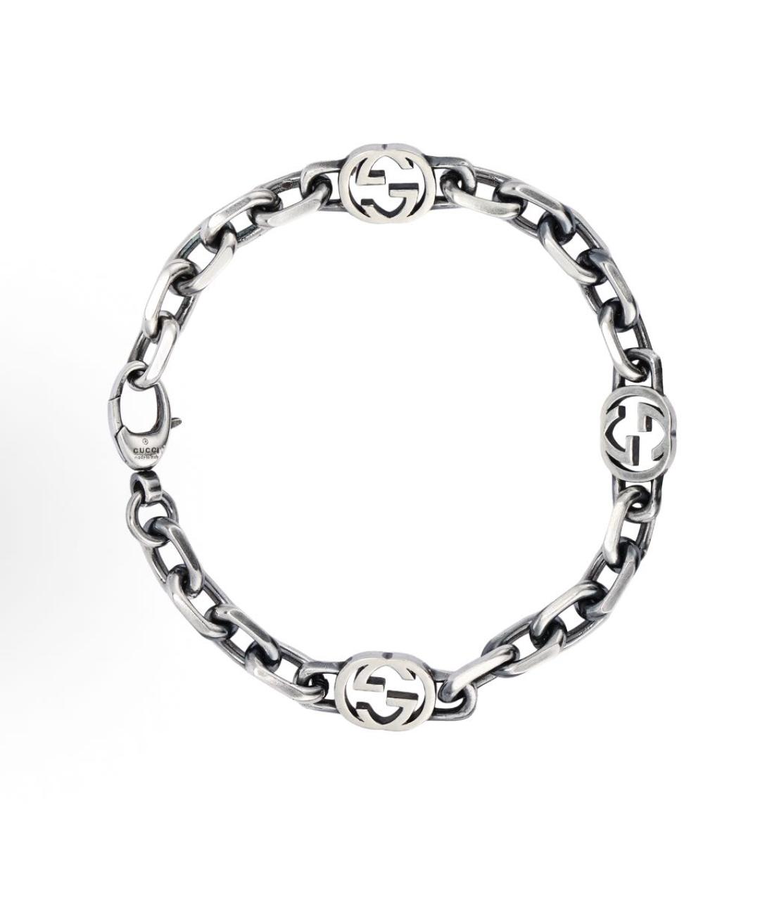 GUCCI Серебряный браслет, фото 9