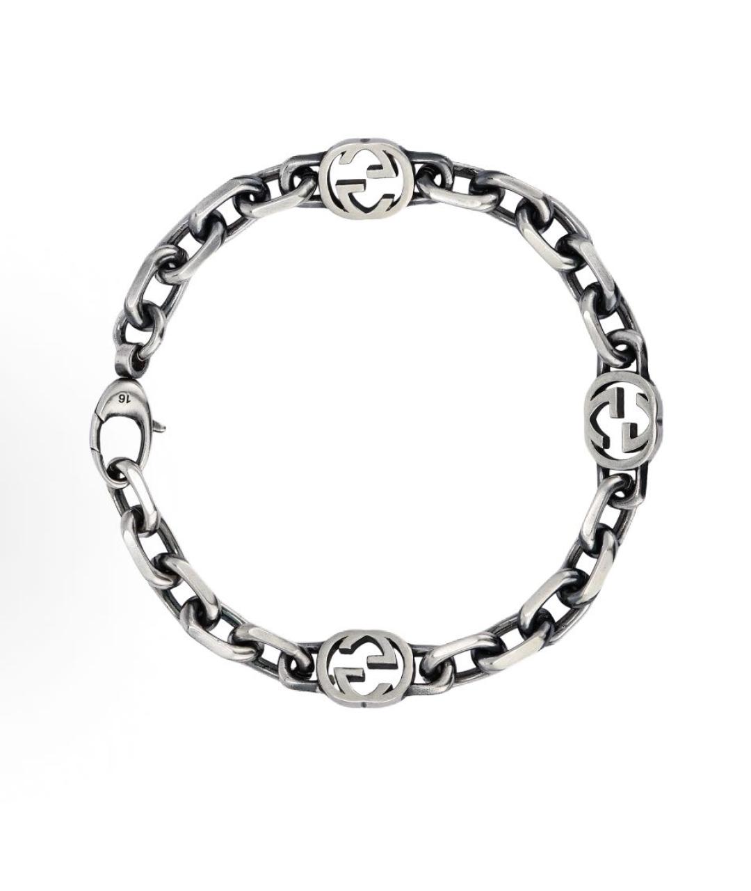GUCCI Серебряный браслет, фото 2
