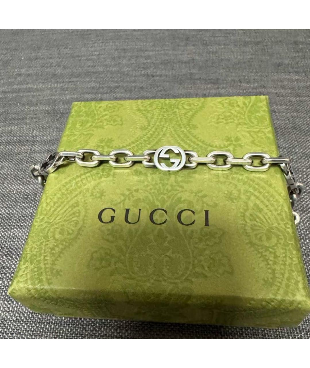 GUCCI Серебряный браслет, фото 5