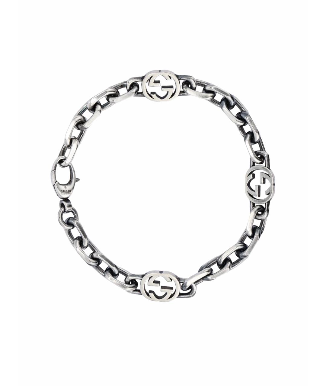 GUCCI Серебряный браслет, фото 1
