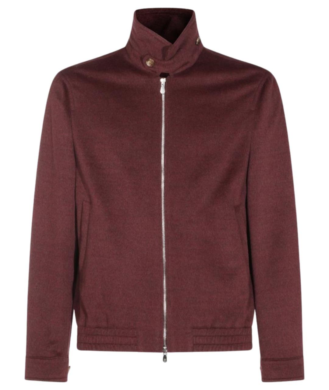 BRUNELLO CUCINELLI Бордовая шерстяная куртка, фото 1