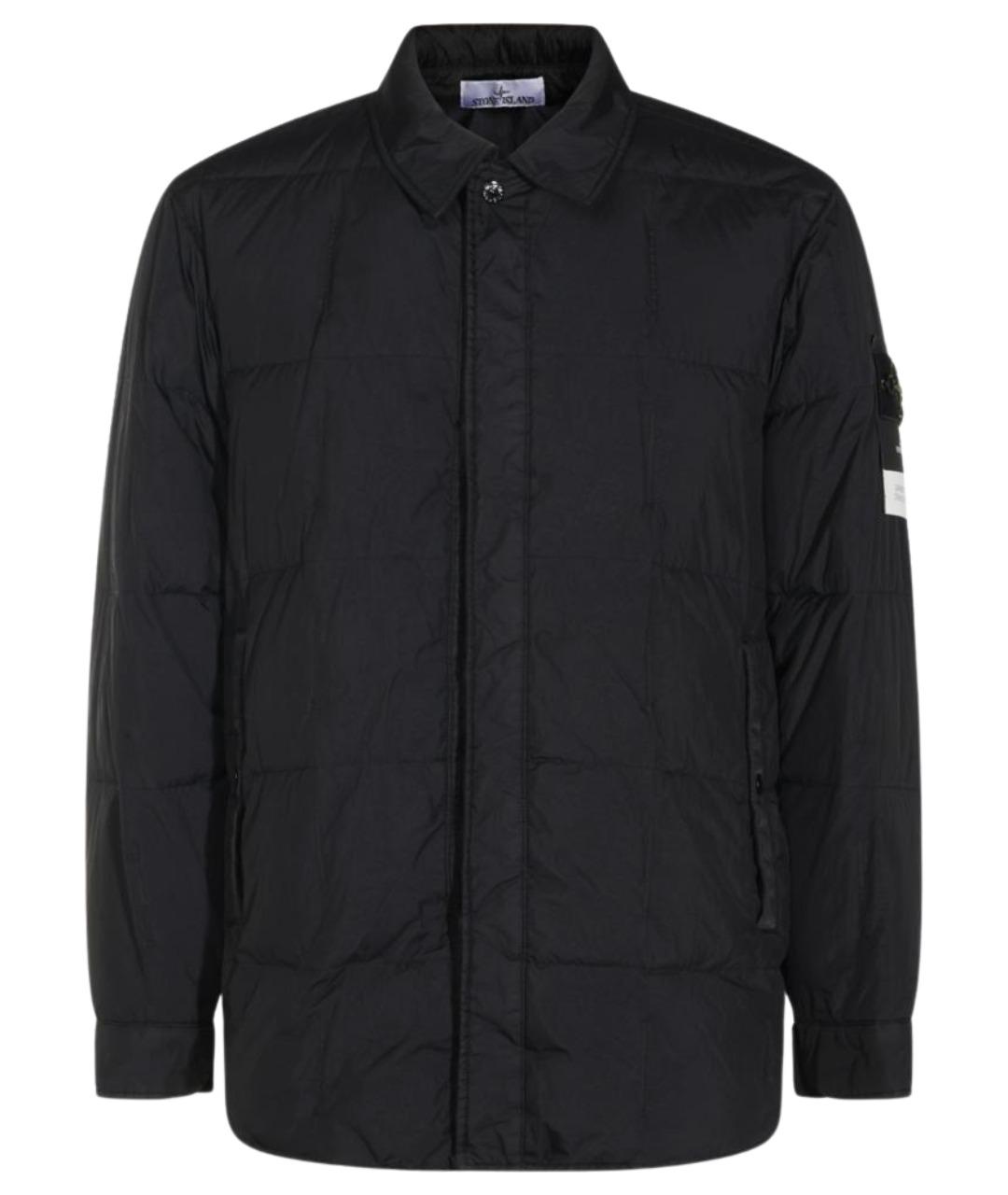 STONE ISLAND Черная полиамидовая куртка, фото 1