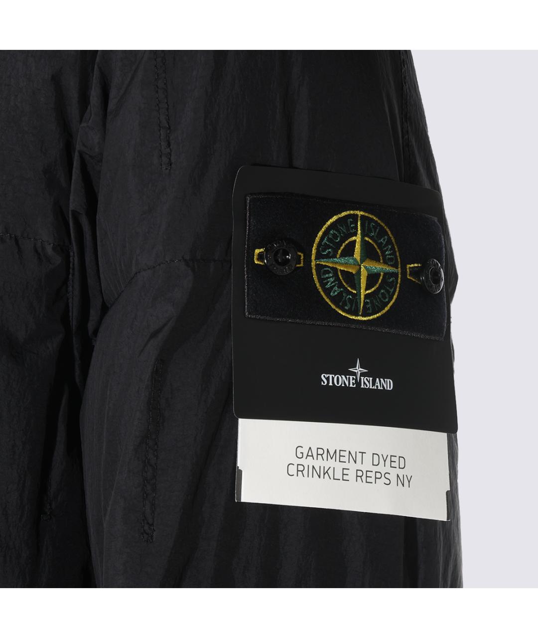 STONE ISLAND Черная полиамидовая куртка, фото 3