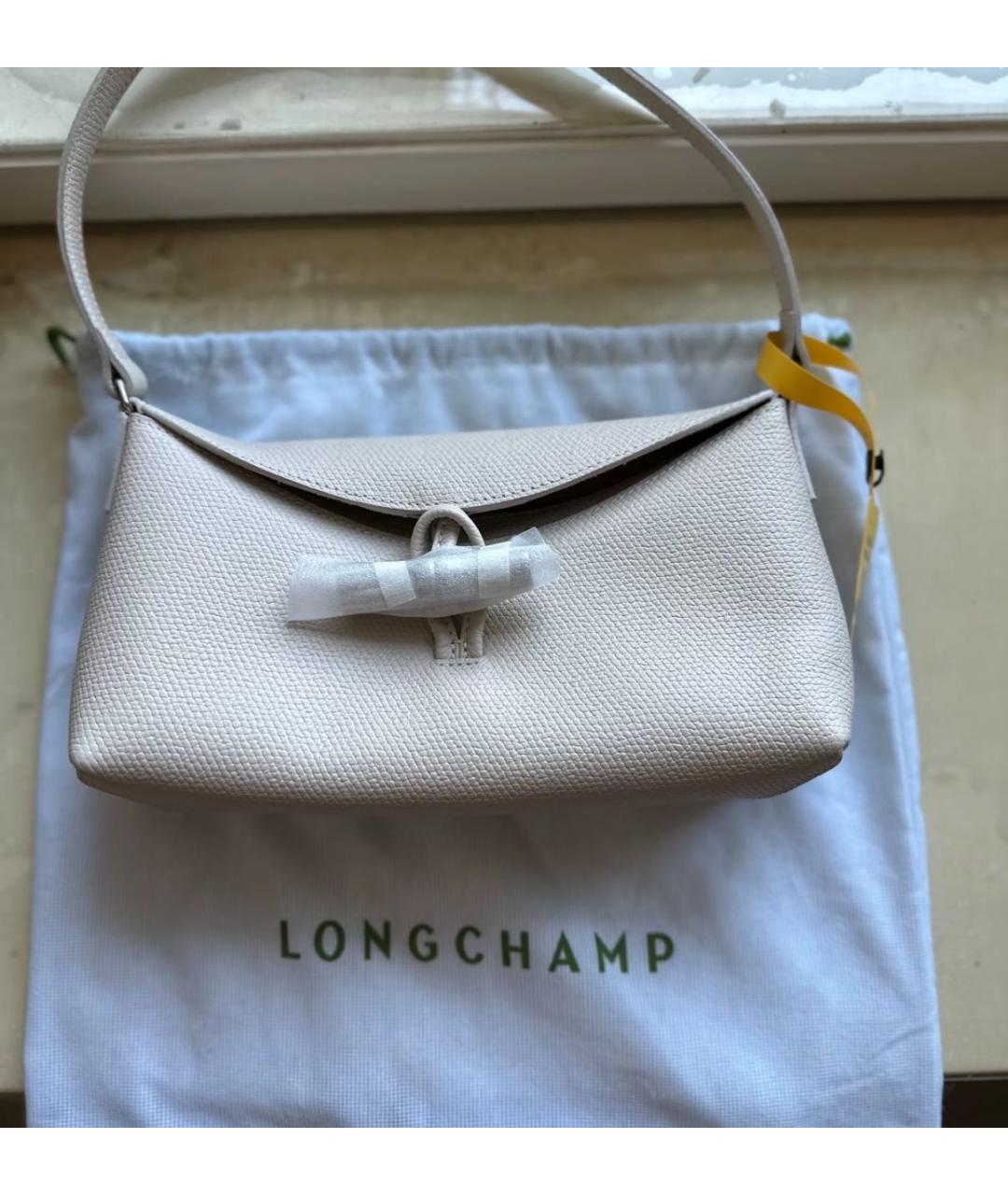 LONGCHAMP Белая сумка через плечо, фото 4