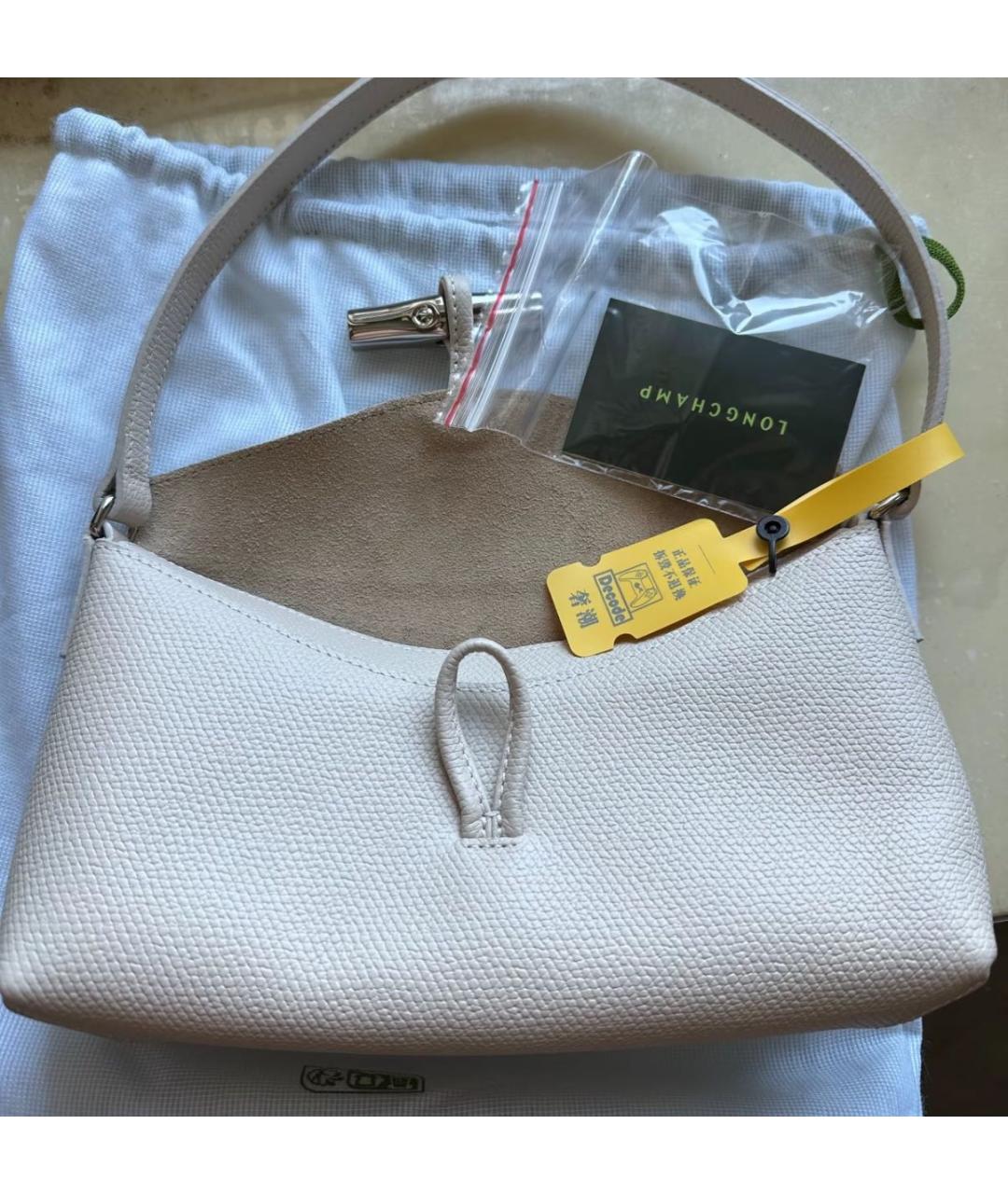 LONGCHAMP Белая сумка через плечо, фото 6