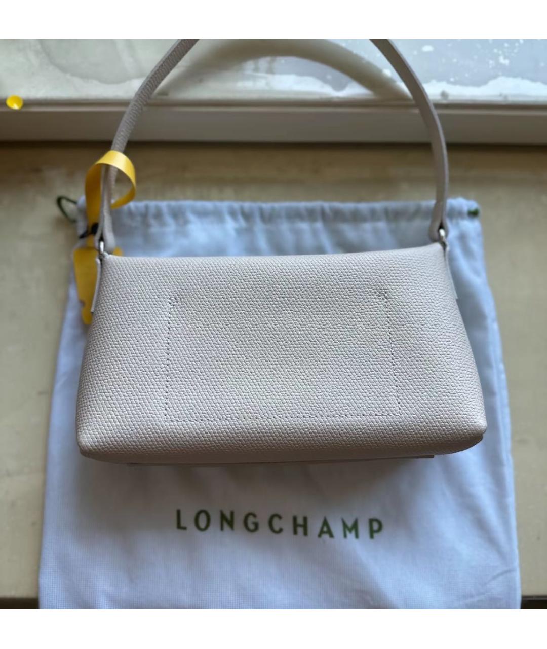 LONGCHAMP Белая сумка через плечо, фото 5