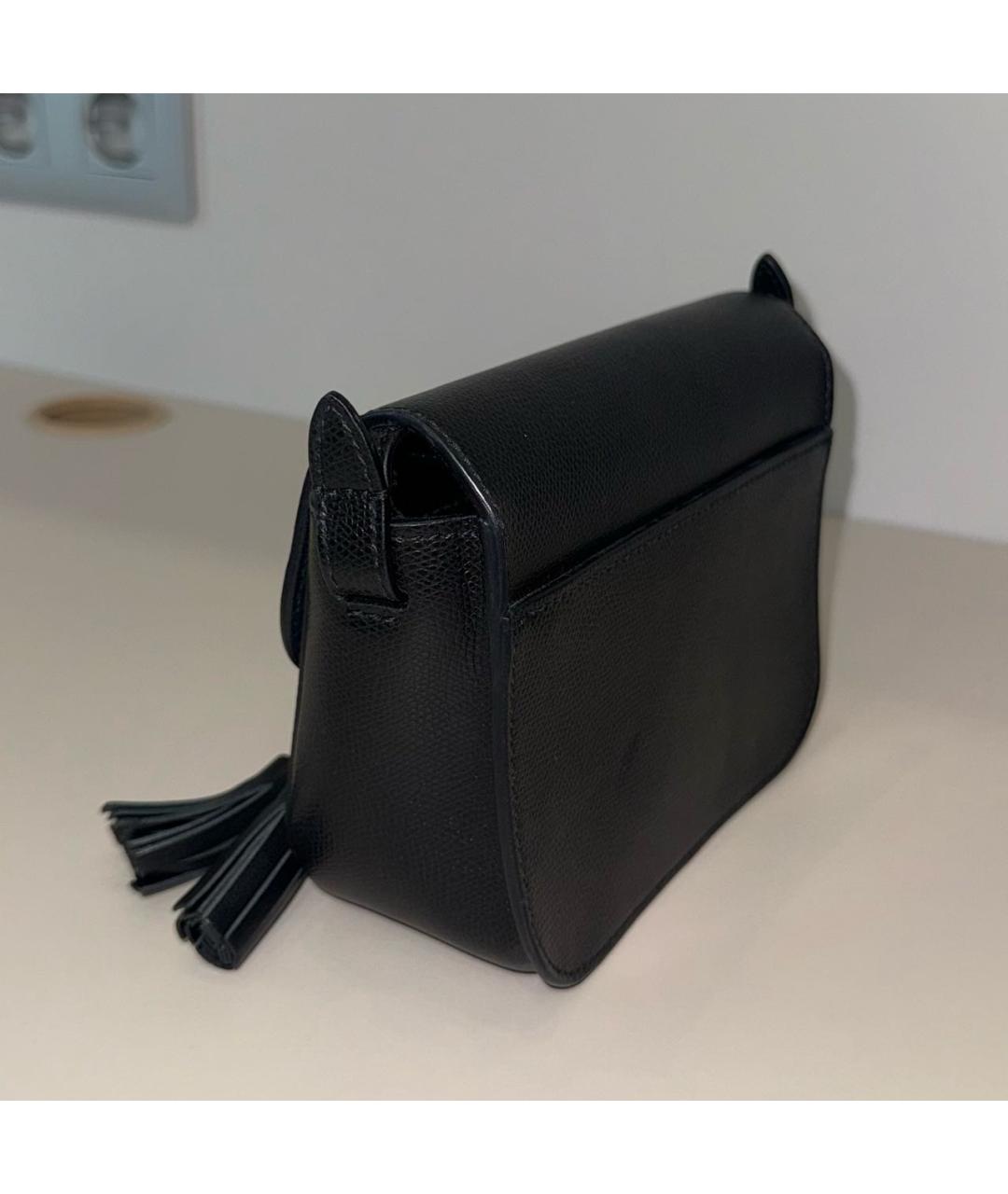 FURLA Черная кожаная сумка через плечо, фото 6