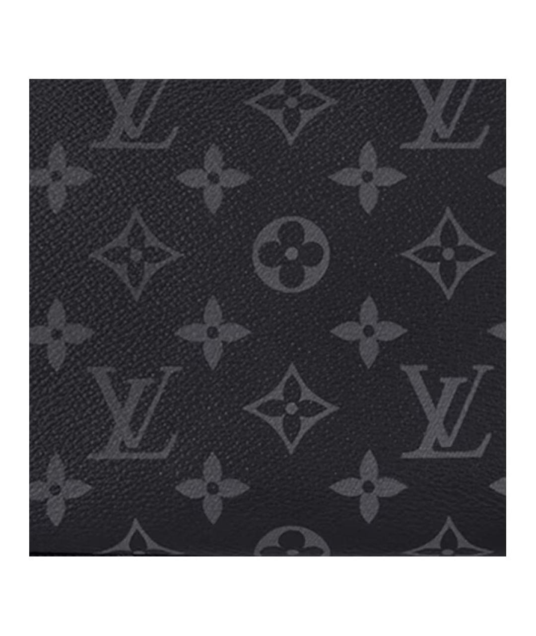 LOUIS VUITTON Черная сумка на плечо из канвы, фото 4
