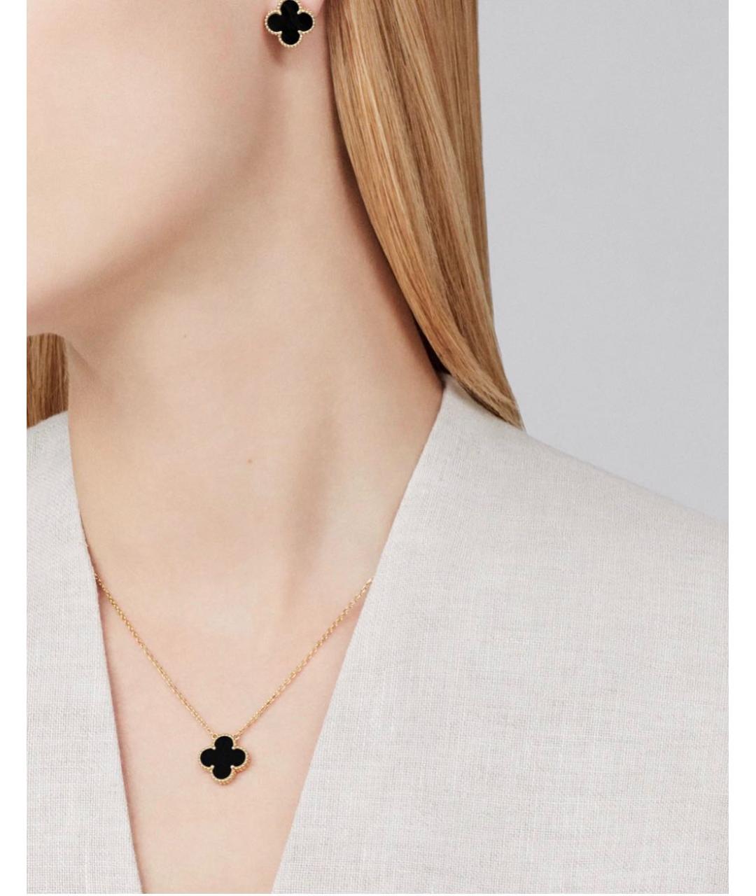 VAN CLEEF & ARPELS Черное колье из желтого золота, фото 3