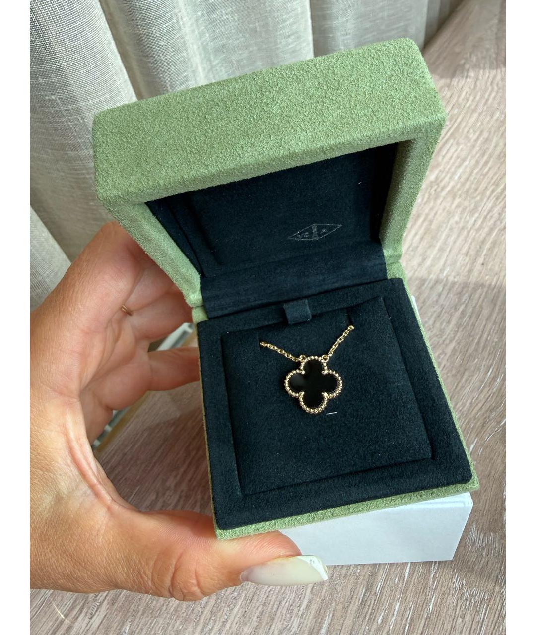 VAN CLEEF & ARPELS Черное колье из желтого золота, фото 4