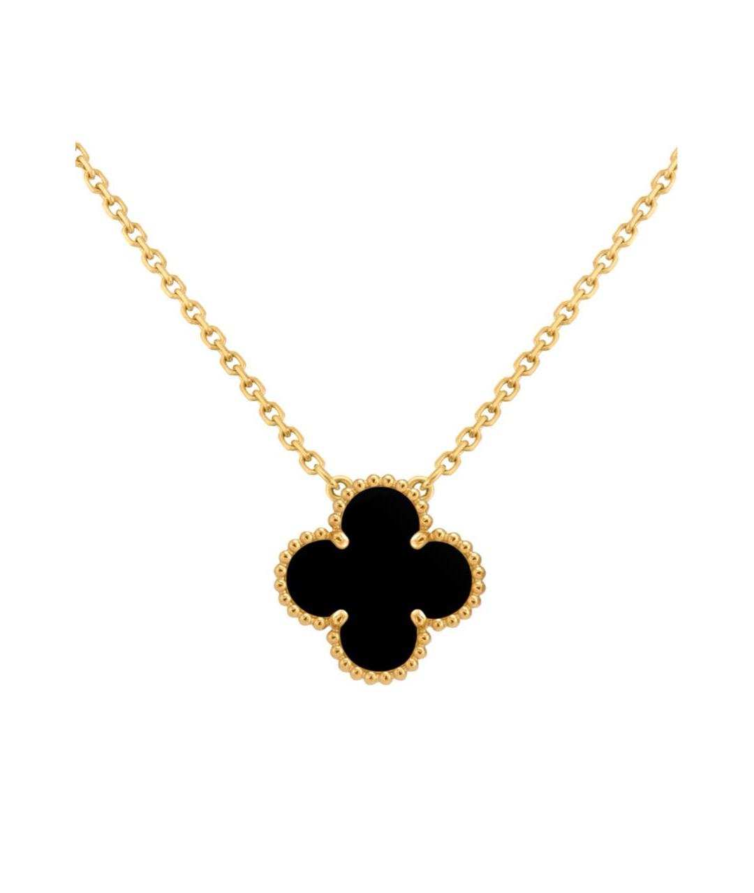 VAN CLEEF & ARPELS Черное колье из желтого золота, фото 1