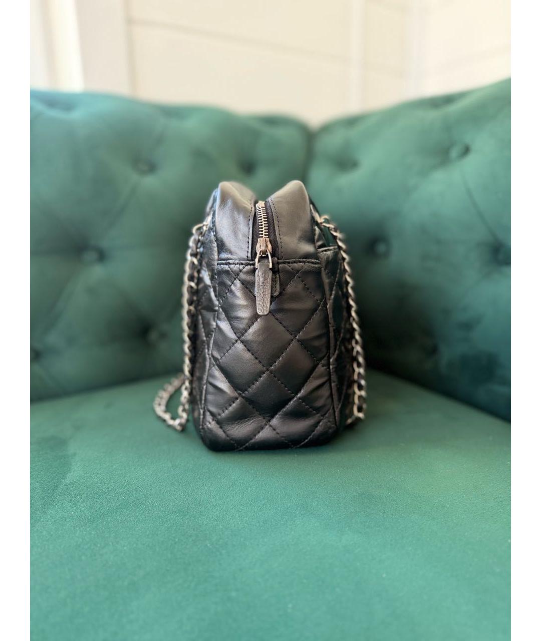 CHANEL Черная кожаная сумка тоут, фото 2