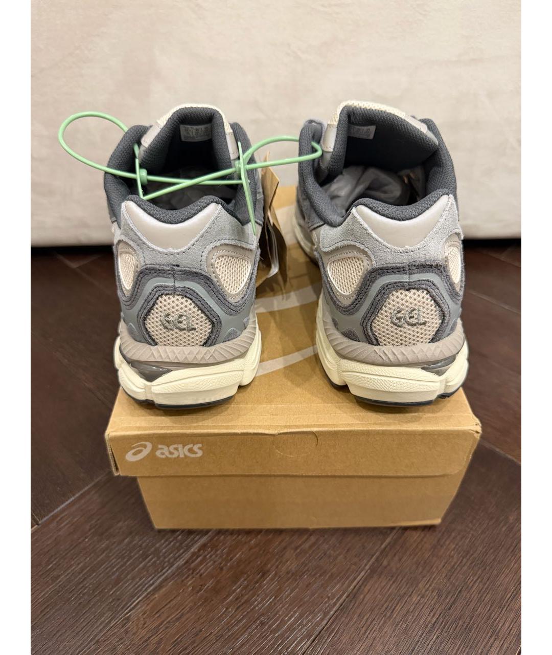 ASICS Серые замшевые низкие кроссовки / кеды, фото 3