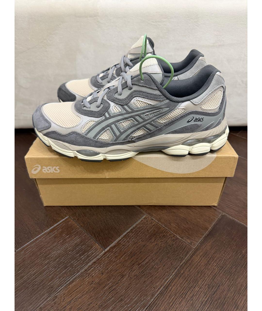 ASICS Серые замшевые низкие кроссовки / кеды, фото 8