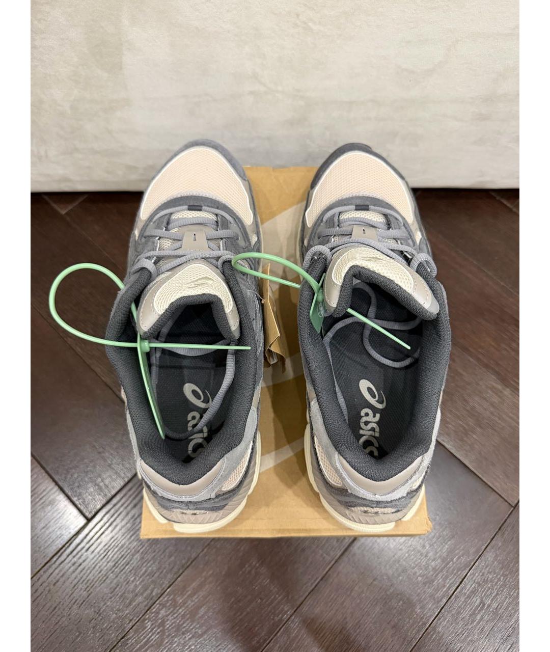 ASICS Серые замшевые низкие кроссовки / кеды, фото 2