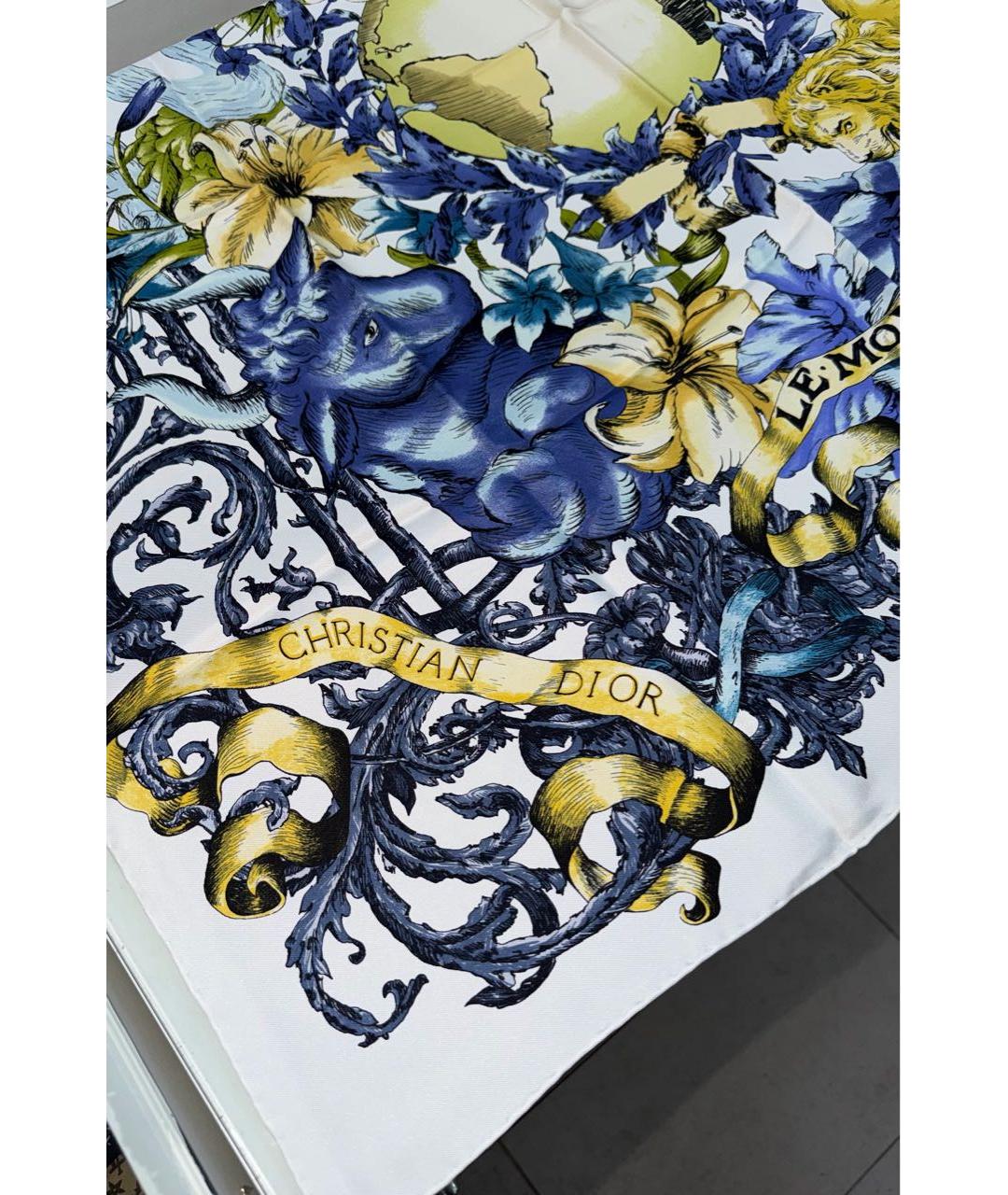 CHRISTIAN DIOR Мульти шелковый платок, фото 4