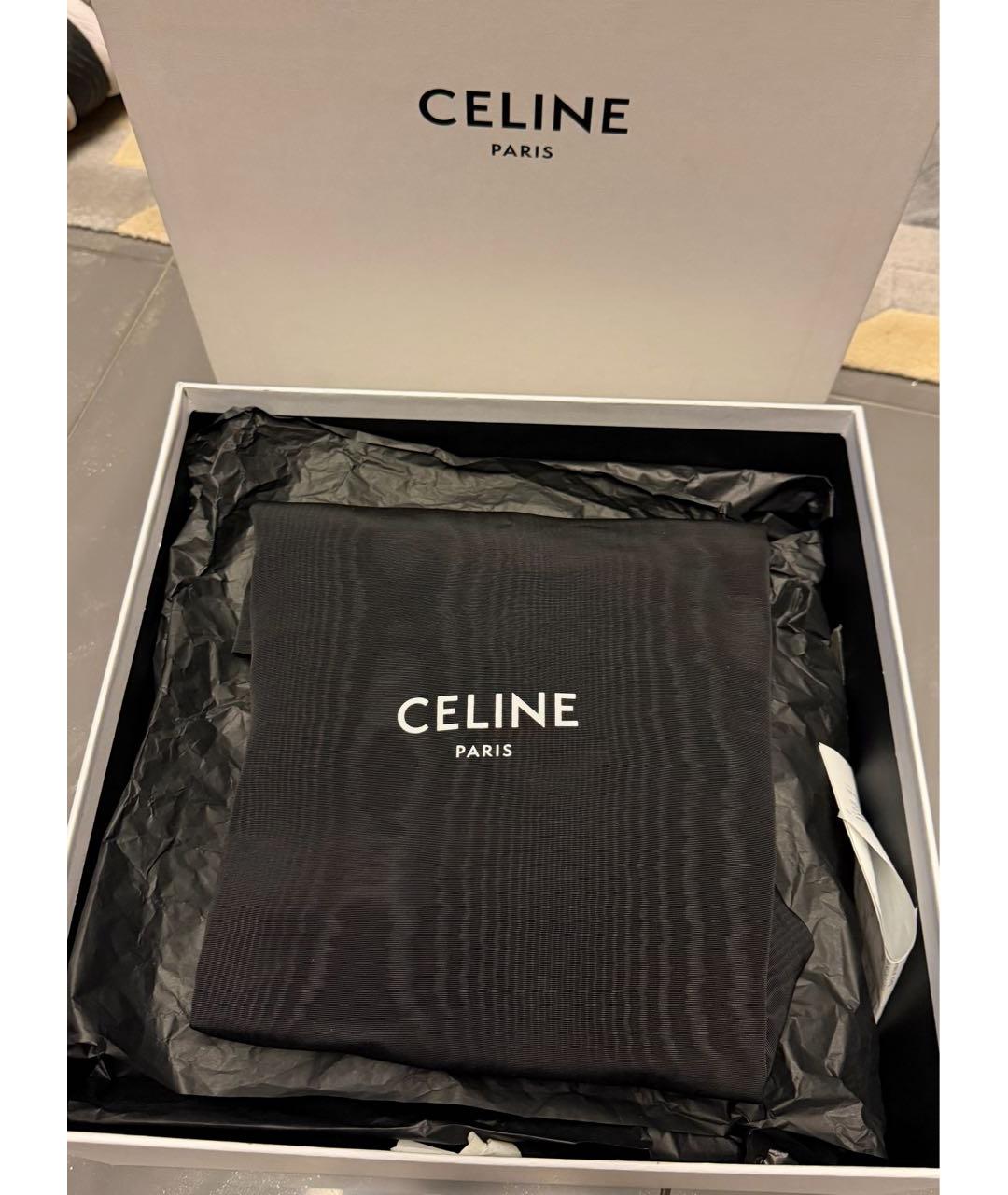 CELINE Черные кожаные ботинки, фото 5
