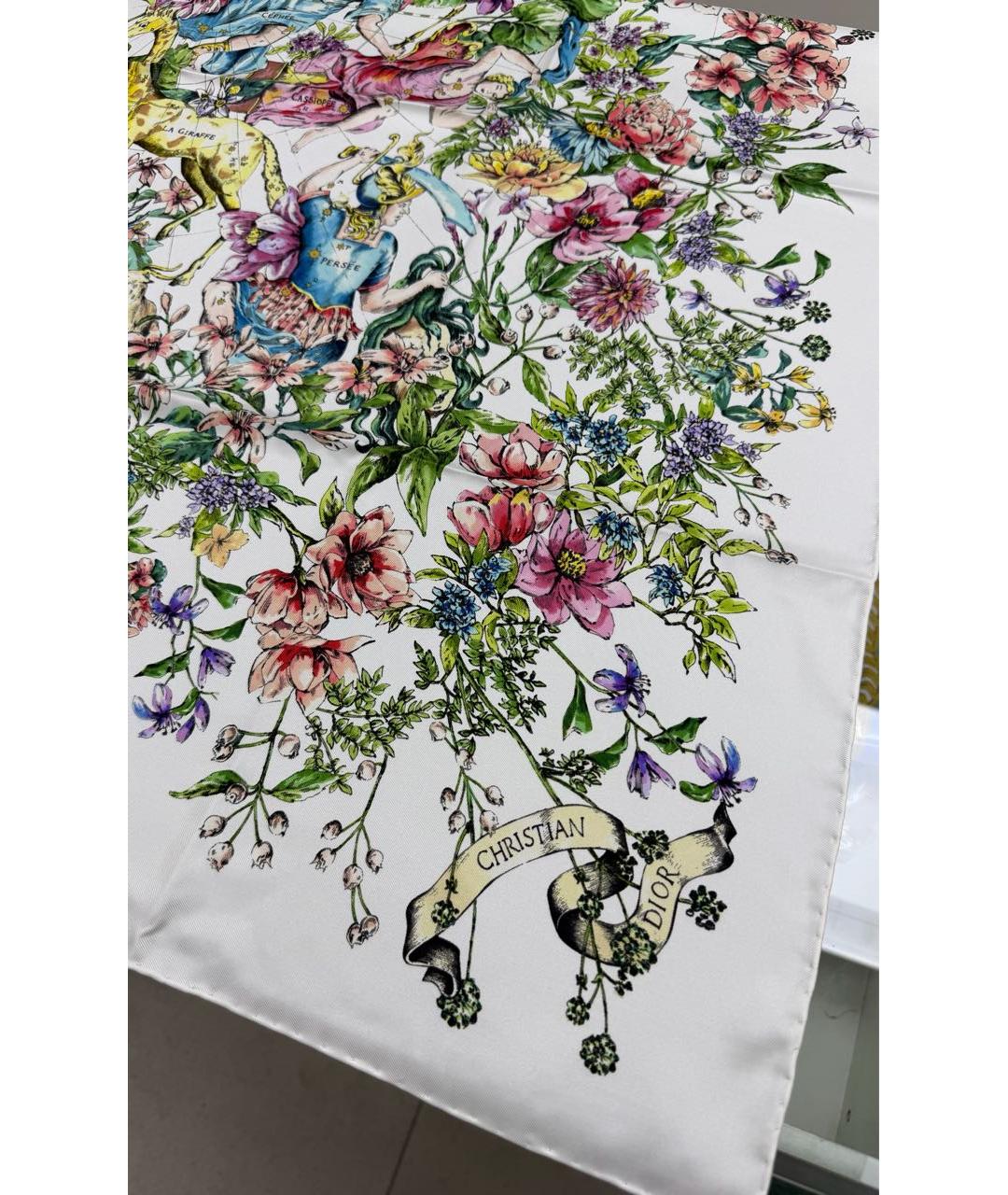 CHRISTIAN DIOR Мульти шелковый платок, фото 4