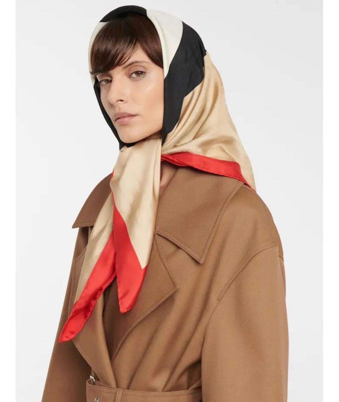 BURBERRY Мульти шелковый платок, фото 6