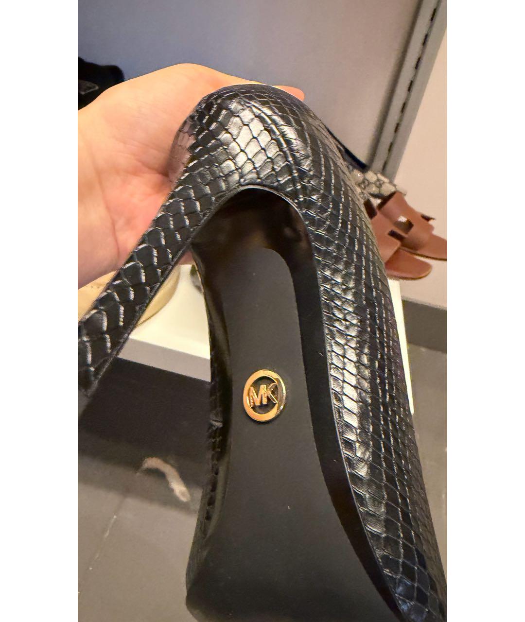 MICHAEL KORS Черные кожаные туфли, фото 4