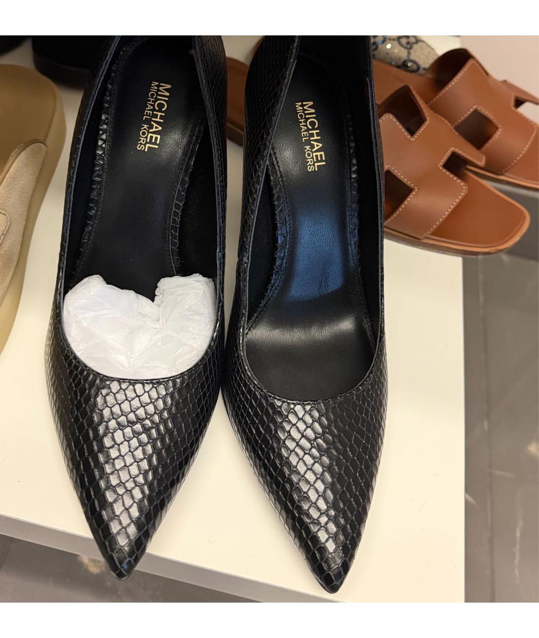 MICHAEL KORS Черные кожаные туфли, фото 2
