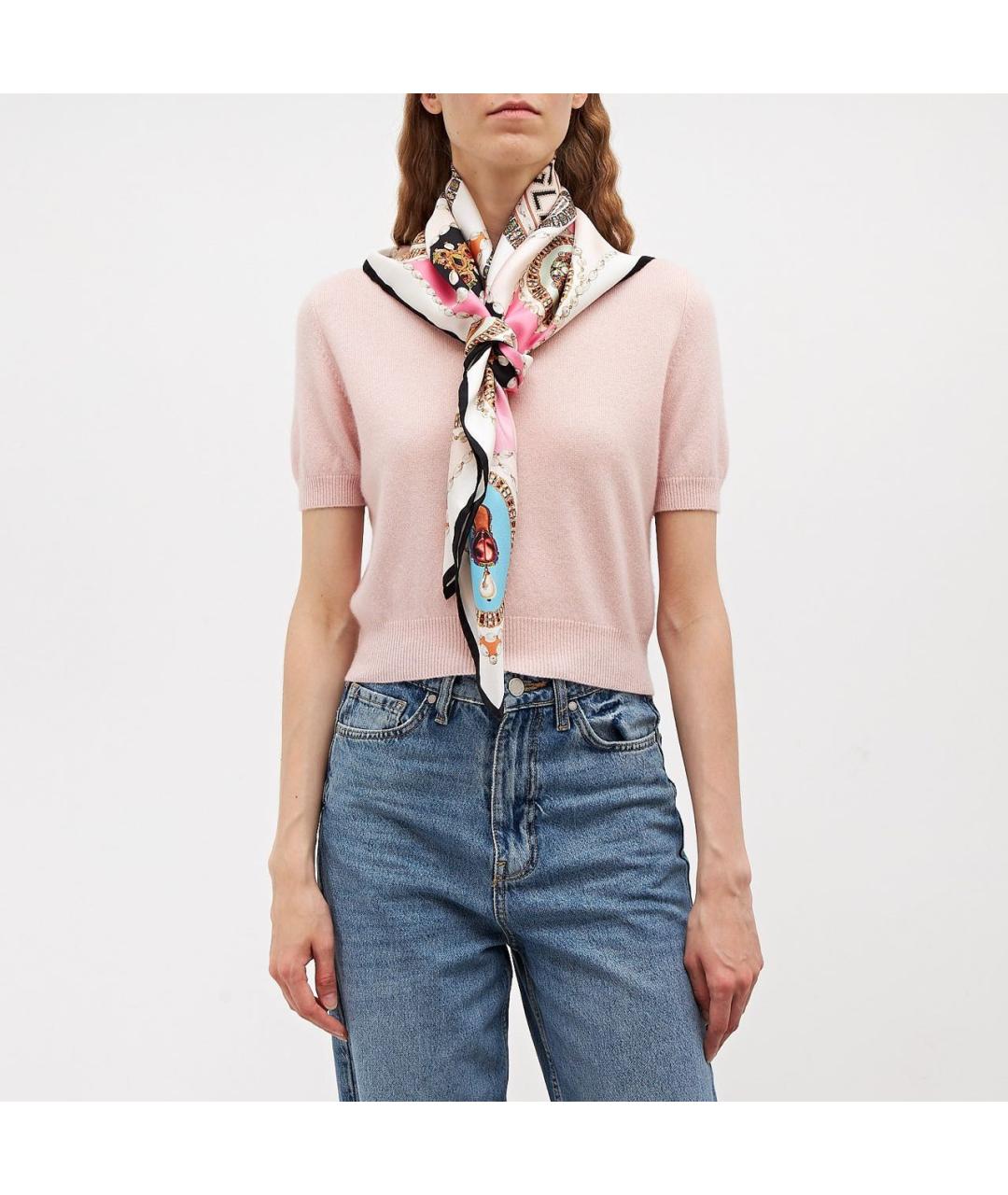 BURBERRY Мульти шелковый платок, фото 7