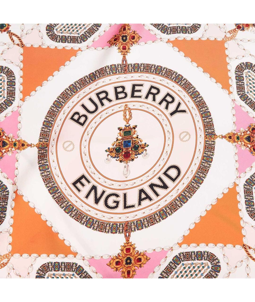 BURBERRY Мульти шелковый платок, фото 5