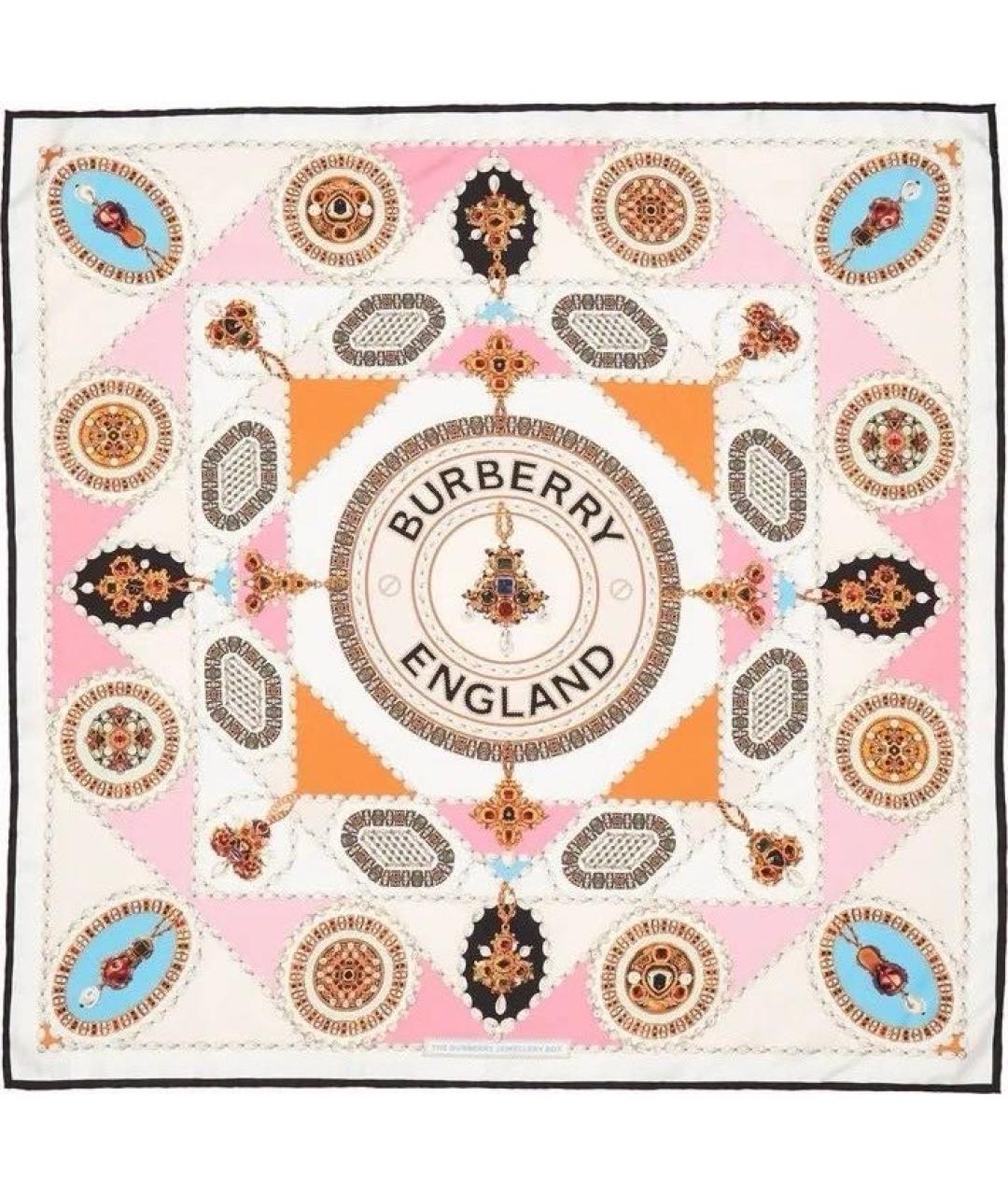 BURBERRY Мульти шелковый платок, фото 1
