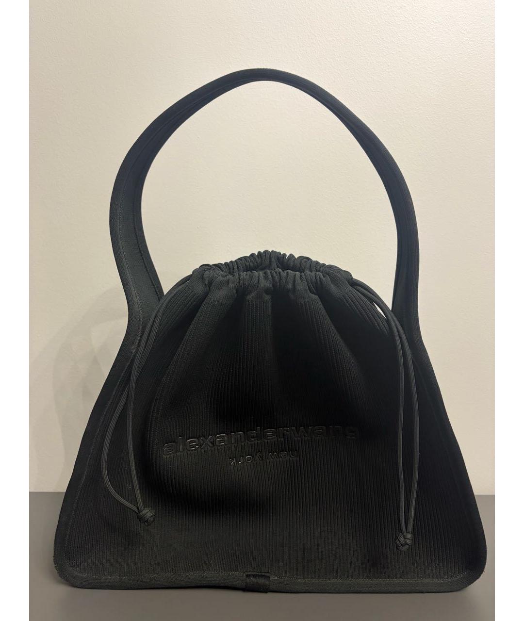 ALEXANDER WANG Черная синтетическая сумка тоут, фото 4