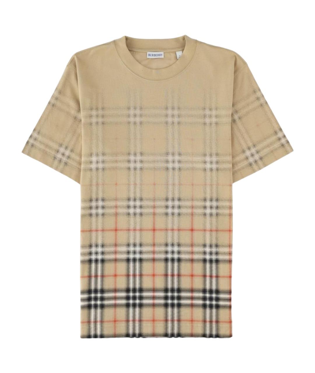 BURBERRY Мульти хлопковая футболка, фото 1