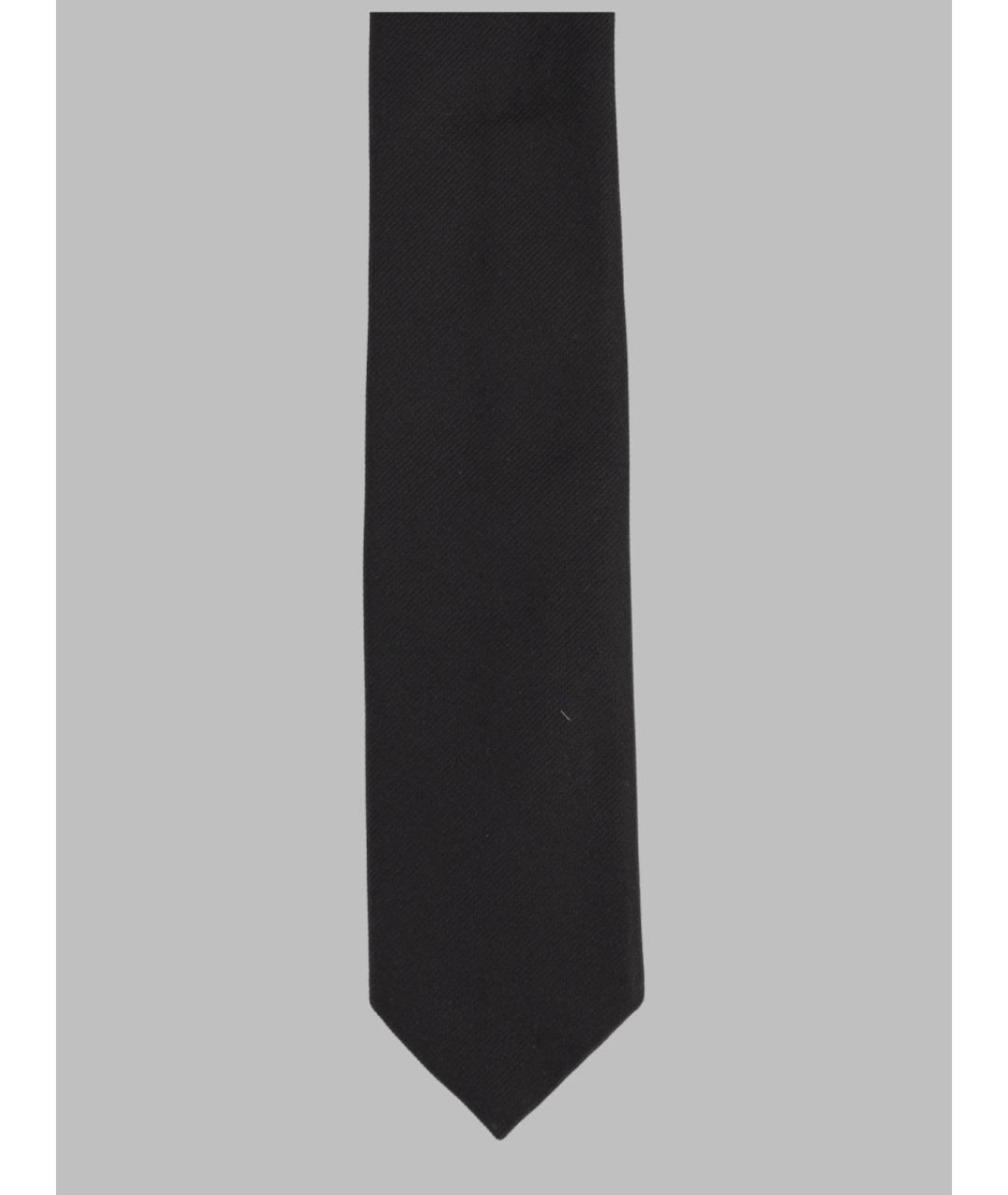 HUGO BOSS Черный шелковый галстук, фото 2
